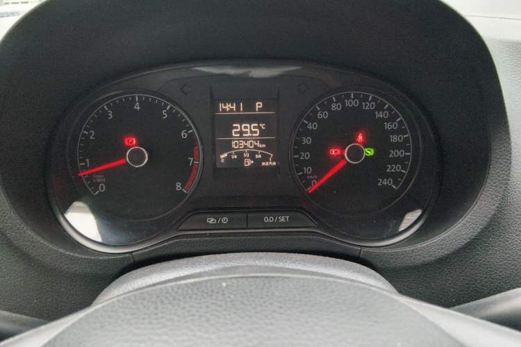 Used Volkswagen Polo 2016 1.4L Automatic Trendy Model Odometer Close Up