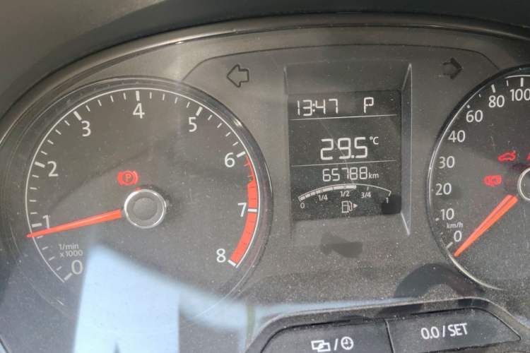 Used Volkswagen Polo 2016 1.4L Automatic Trendy Model Odometer Close Up
