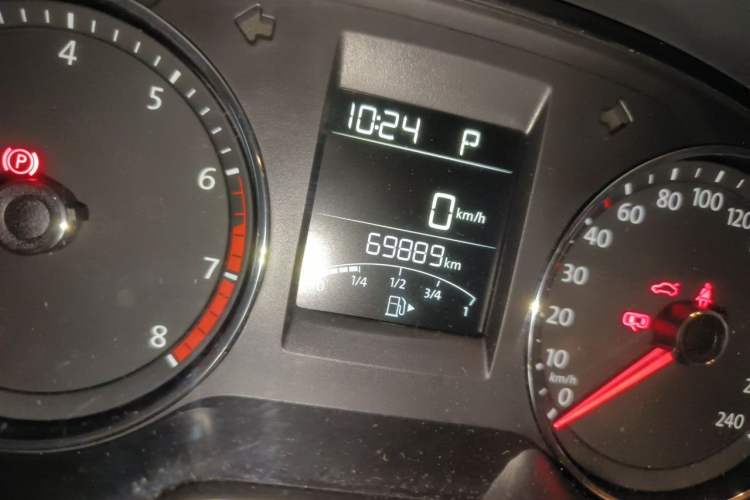 Used Volkswagen Polo 2016 1.6L Automatic Comfort Model Odometer Close Up