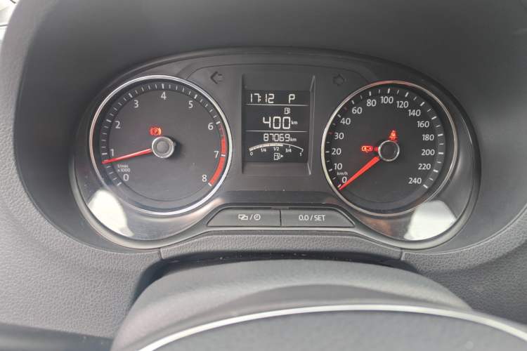 Used Volkswagen Polo 2016 1.6L Automatic Comfort Model Odometer Close Up