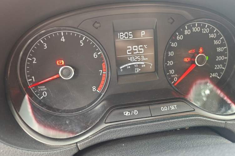 Used Volkswagen Polo 2016 1.4L Automatic Trendy Model Odometer Close Up