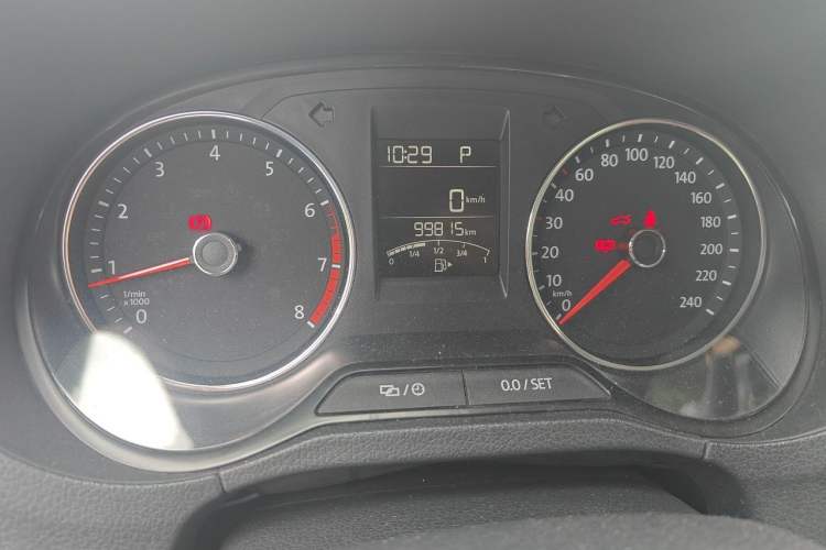 Used Volkswagen Polo 2016 1.6L Automatic Comfort Model Odometer Close Up