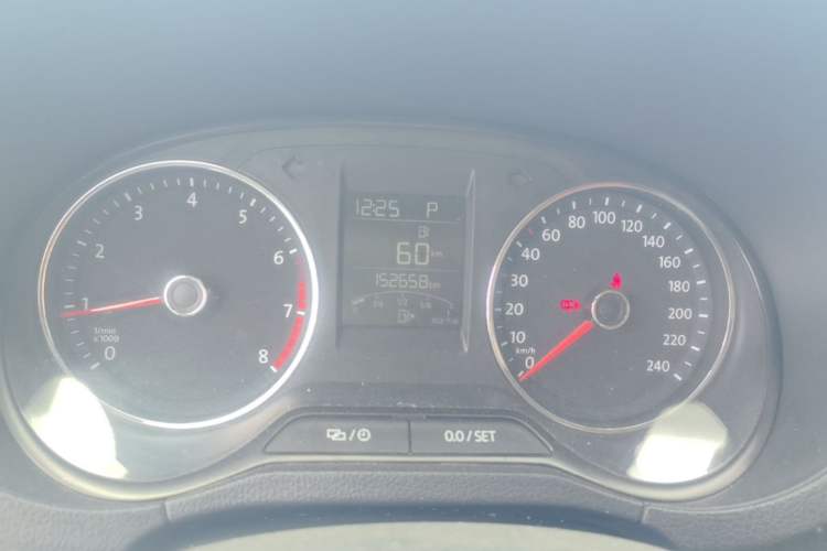 Used Volkswagen Polo 2016 1.6L Automatic Comfort Model Odometer Close Up