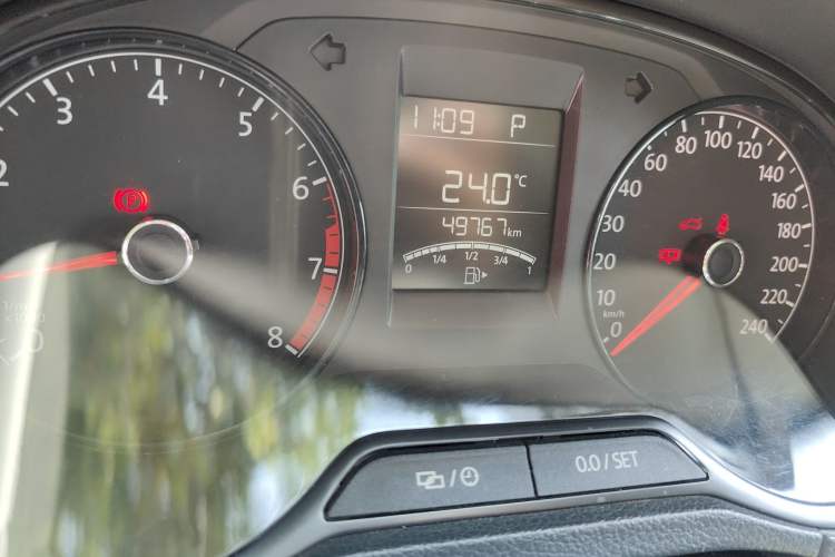 Used Volkswagen Polo 2016 1.4L Automatic Trendy Model Odometer Close Up
