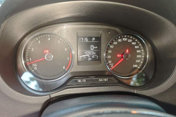 Used Volkswagen Polo 2016 1.6L Automatic Comfort Model Odometer Close Up