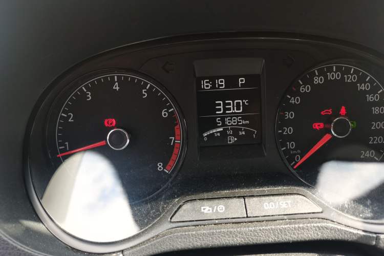 Used Volkswagen Polo 2016 1.4L Automatic Trendy Model Odometer Close Up
