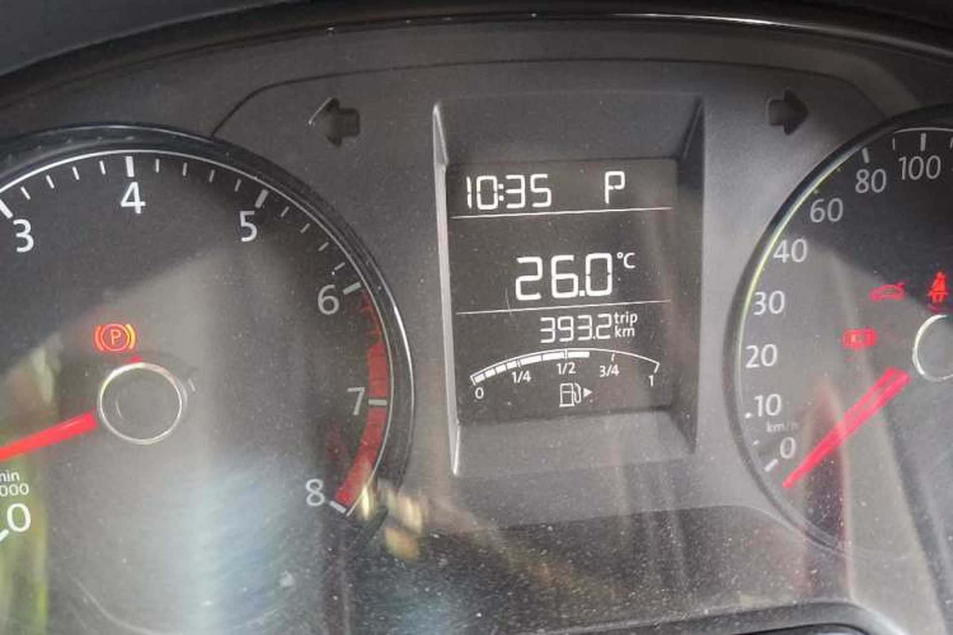 Used Volkswagen Polo 2016 1.4L Automatic Trendy Model Odometer Close Up