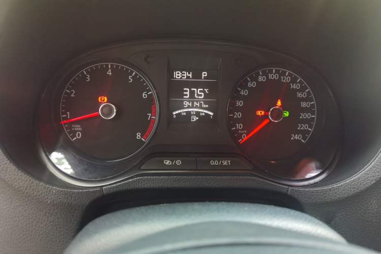 Used Volkswagen Polo 2016 1.4L Automatic Trendy Model Odometer Close Up