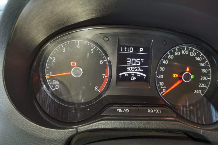 Used Volkswagen Polo 2016 1.4L Automatic Trendy Model Odometer Close Up
