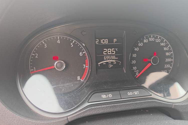 Used Volkswagen Polo 2016 1.4L Automatic Trendy Model Odometer Close Up