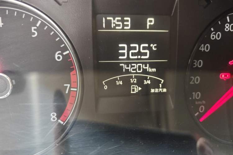 Used Volkswagen Polo 2016 1.4L Automatic Trendy Model Odometer Close Up