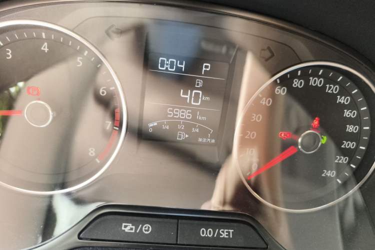 Used Volkswagen Polo 2016 1.6L Automatic Comfort Model Odometer Close Up
