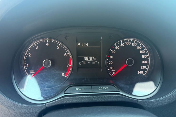 Used Volkswagen Polo 2016 1.4L Automatic Trendy Model Odometer Close Up