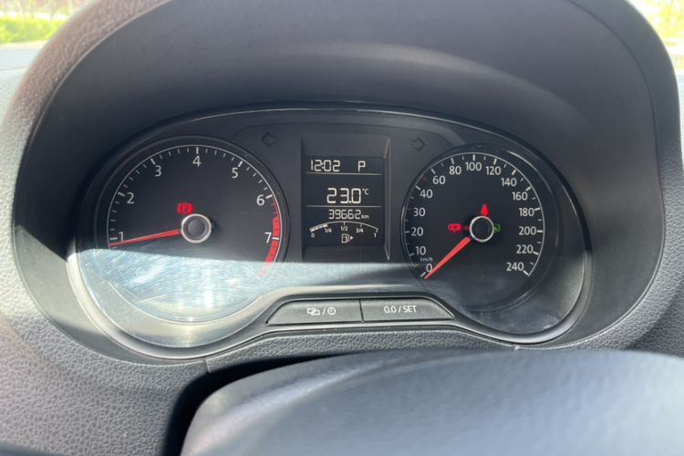 Used Volkswagen Polo 2016 1.4L Automatic Trendy Model Odometer Close Up