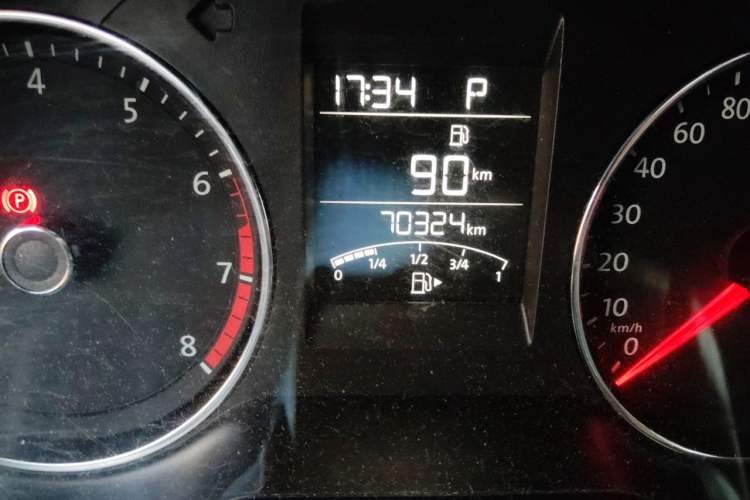 Used Volkswagen Polo 2016 1.6L Automatic Comfort Model Odometer Close Up