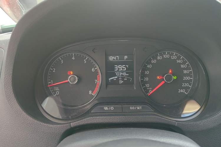 Used Volkswagen Polo 2016 1.4L Automatic Trendy Model Odometer Close Up