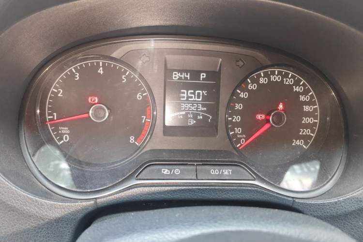 Used Volkswagen Polo 2016 1.4L Automatic Trendy Model Odometer Close Up