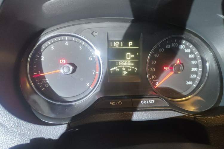 Used Volkswagen Polo 2016 1.6L Automatic Comfort Model Odometer Close Up