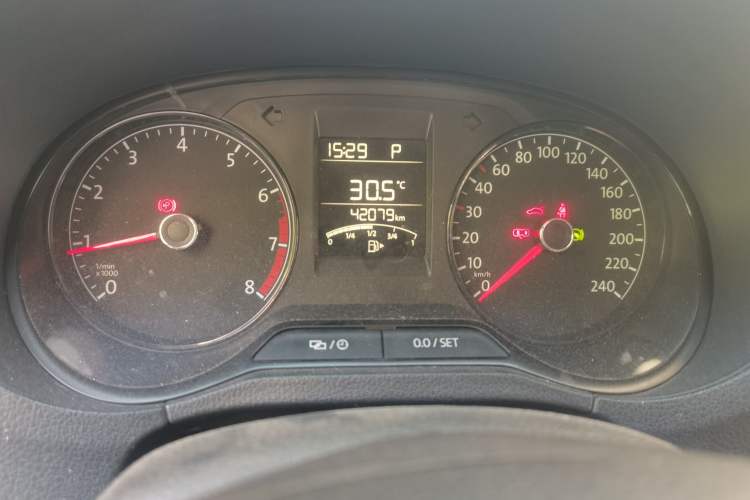Used Volkswagen Polo 2016 1.4L Automatic Trendy Model Odometer Close Up