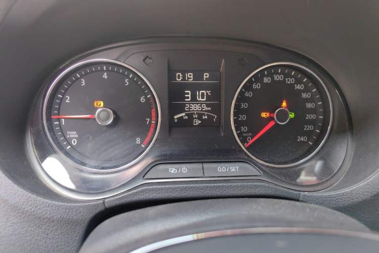 Used Volkswagen Polo 2016 1.6L Automatic Comfort Model Odometer Close Up