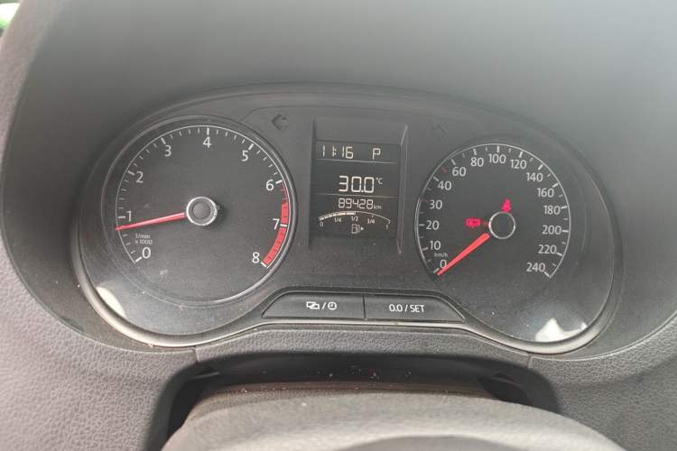 Used Volkswagen Polo 2016 1.4L Automatic Trendy Model Odometer Close Up