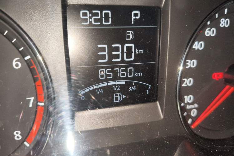 Used Volkswagen Polo 2016 1.6L Automatic Comfort Model Odometer Close Up