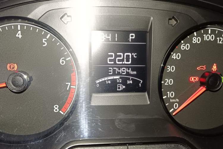 Used Volkswagen Polo 2016 1.4L Automatic Trendy Model Odometer Close Up