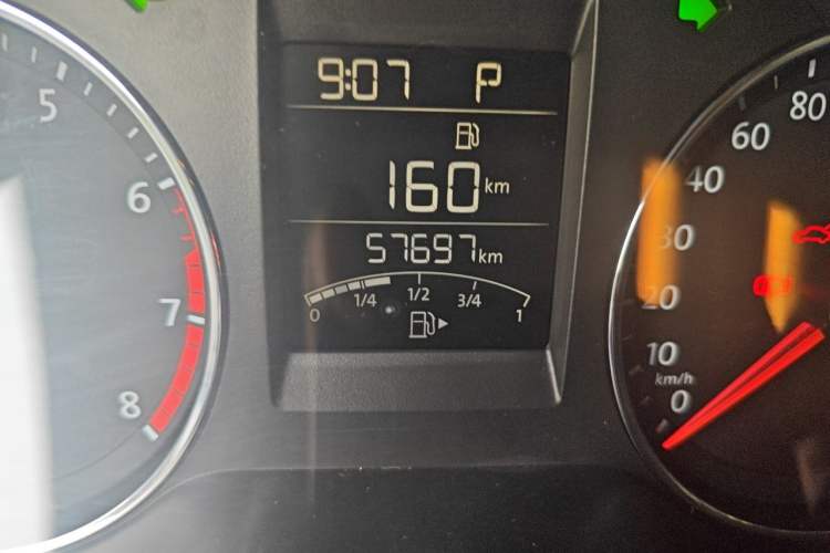 Used Volkswagen Polo 2016 1.6L Automatic Comfort Model Odometer Close Up