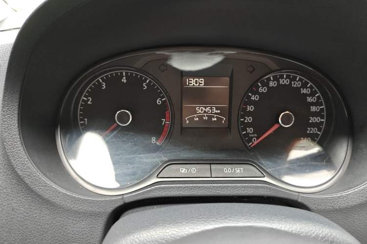 Used Volkswagen Polo 2016 1.4L Automatic Trendy Model Odometer Close Up