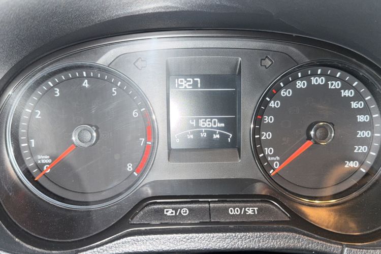 Used Volkswagen Polo 2016 1.6L Automatic Comfort Model Odometer Close Up