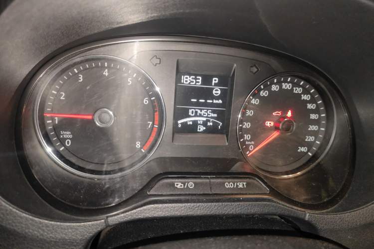 Used Volkswagen Polo 2016 1.6L Automatic Comfort Model Odometer Close Up