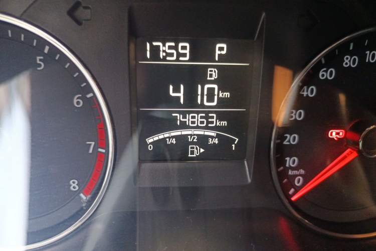 Used Volkswagen Polo 2016 1.6L Automatic Comfort Model Odometer Close Up