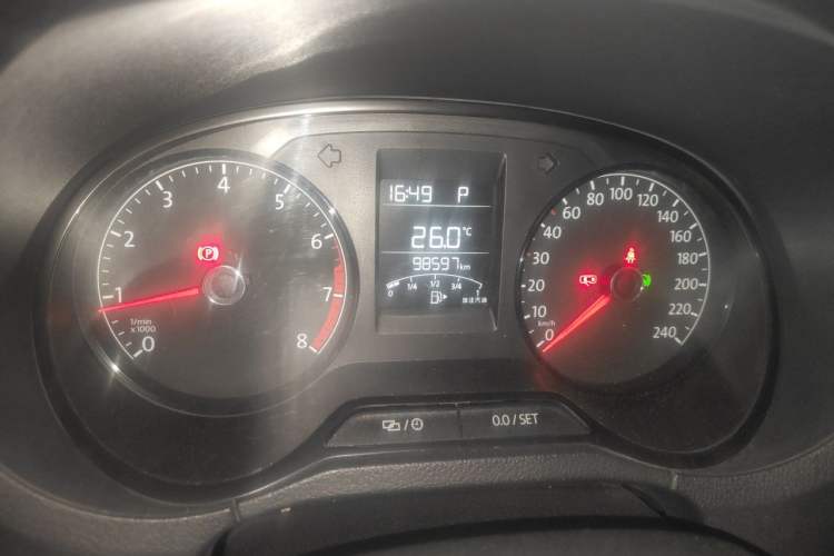 Used Volkswagen Polo 2016 1.4L Automatic Trendy Model Odometer Close Up
