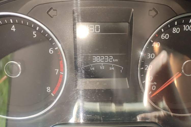 Used Volkswagen Polo 2016 1.6L Automatic Comfort Model Odometer Close Up