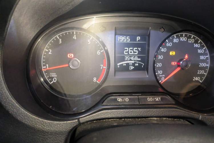 Used Volkswagen Polo 2016 1.4L Automatic Trendy Model Odometer Close Up