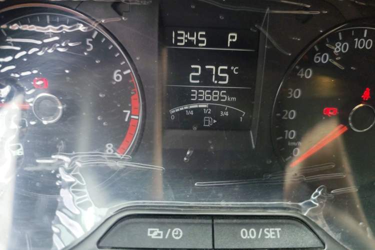 Used Volkswagen Polo 2016 1.4L Automatic Trendy Model Odometer Close Up