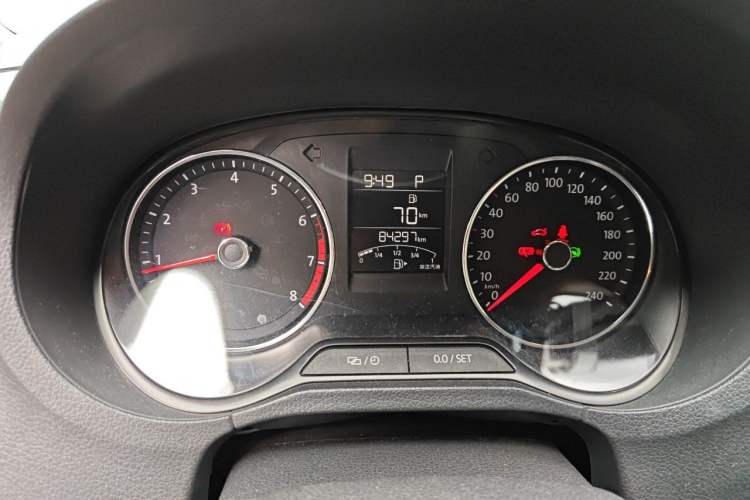 Used Volkswagen Polo 2016 1.6L Automatic Comfort Model Odometer Close Up