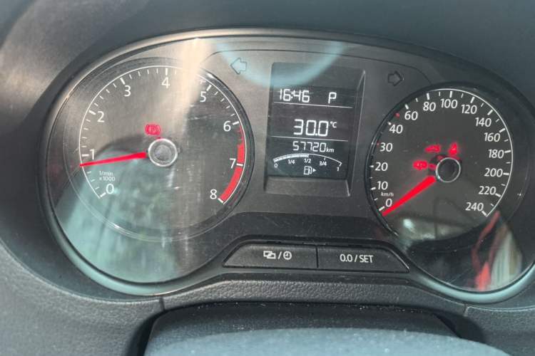 Used Volkswagen Polo 2016 1.4L Automatic Trendy Model Odometer Close Up
