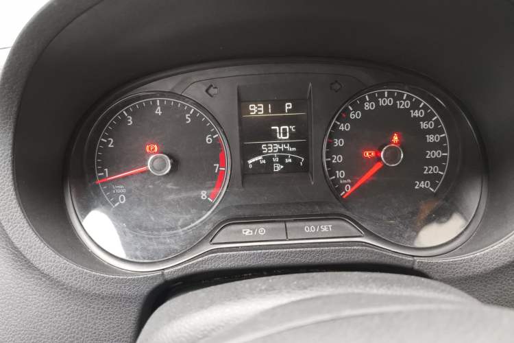 Used Volkswagen Polo 2016 1.4L Automatic Trendy Model Odometer Close Up