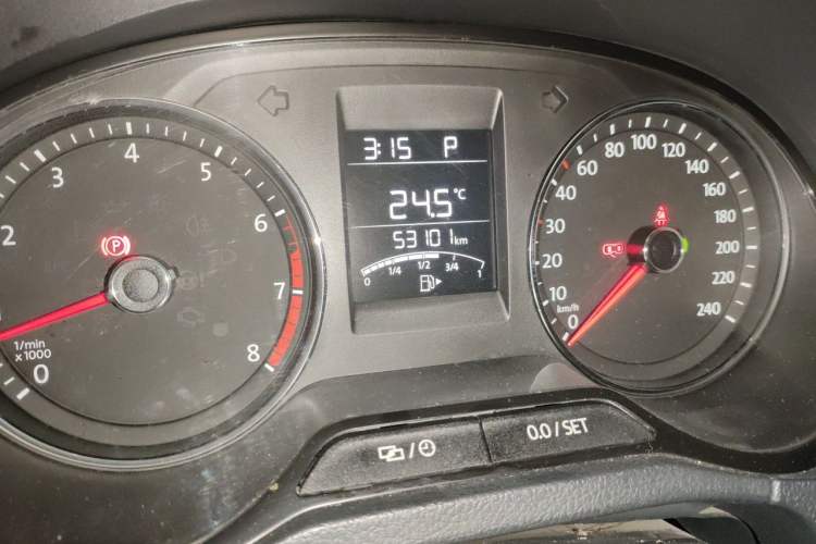 Used Volkswagen Polo 2016 1.6L Automatic Comfort Model Odometer Close Up