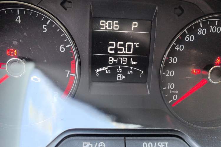 Used Volkswagen Polo 2016 1.4L Automatic Trendy Model Odometer Close Up