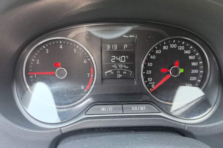Used Volkswagen Polo 2016 1.6L Automatic Comfort Model Odometer Close Up