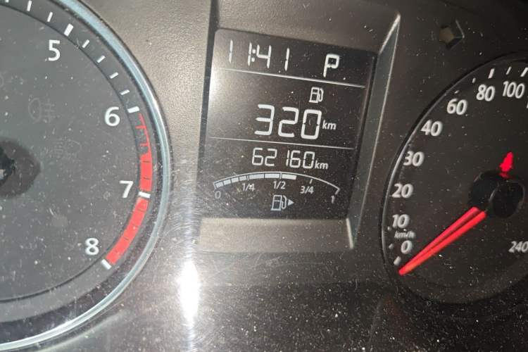 Used Volkswagen Polo 2016 1.6L Automatic Comfort Model Odometer Close Up