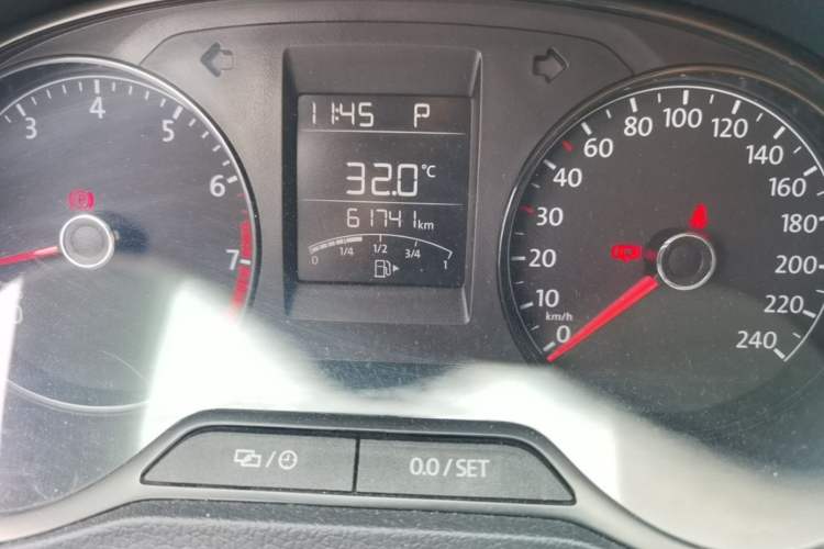 Used Volkswagen Polo 2016 1.4L Automatic Trendy Model Odometer Close Up