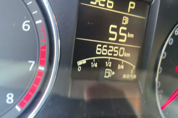 Used Volkswagen Polo 2016 1.6L Automatic Comfort Model Odometer Close Up