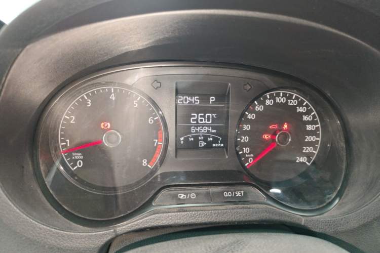 Used Volkswagen Polo 2016 1.4L Automatic Trendy Model Odometer Close Up