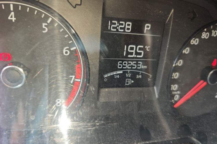 Used Volkswagen Polo 2016 1.4L Automatic Trendy Model Odometer Close Up