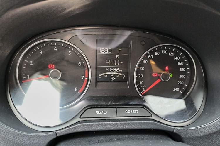 Used Volkswagen Polo 2016 1.6L Automatic Comfort Model Odometer Close Up