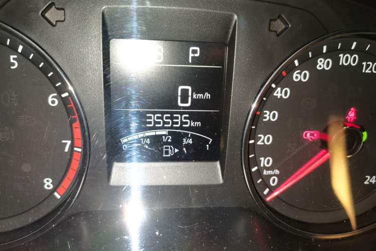 Used Volkswagen Polo 2016 1.6L Automatic Comfort Model Odometer Close Up