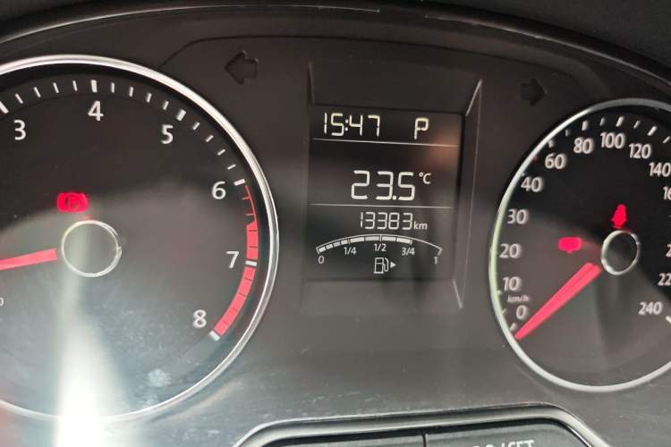 Used Volkswagen Polo 2016 1.6L Automatic Comfort Model Odometer Close Up